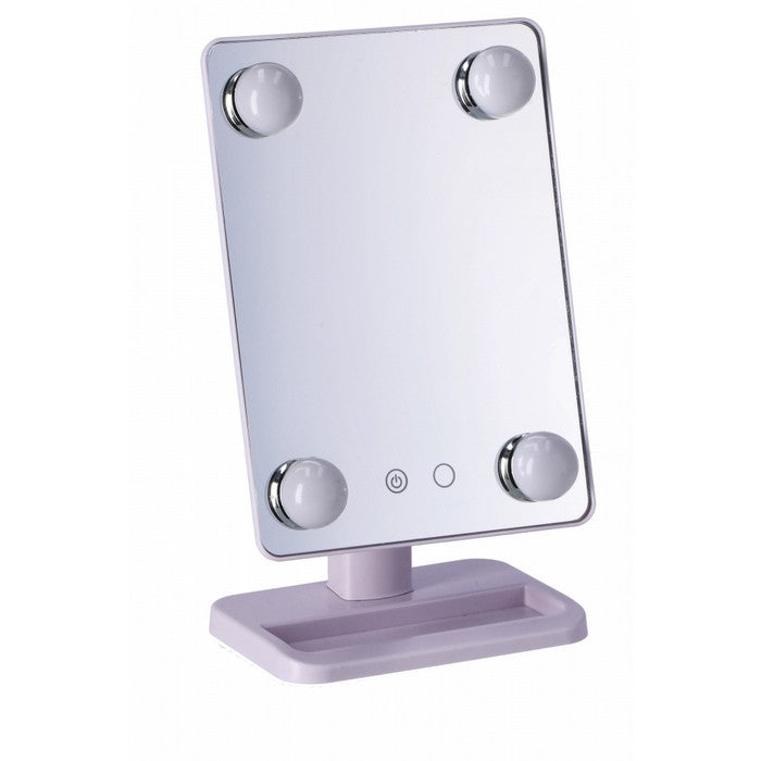 Specchio girevole con 4 LED