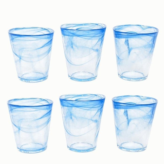 Set 6 bicchieri conici in vetro colorato - Alabastro - MERCURY - 63762037440890