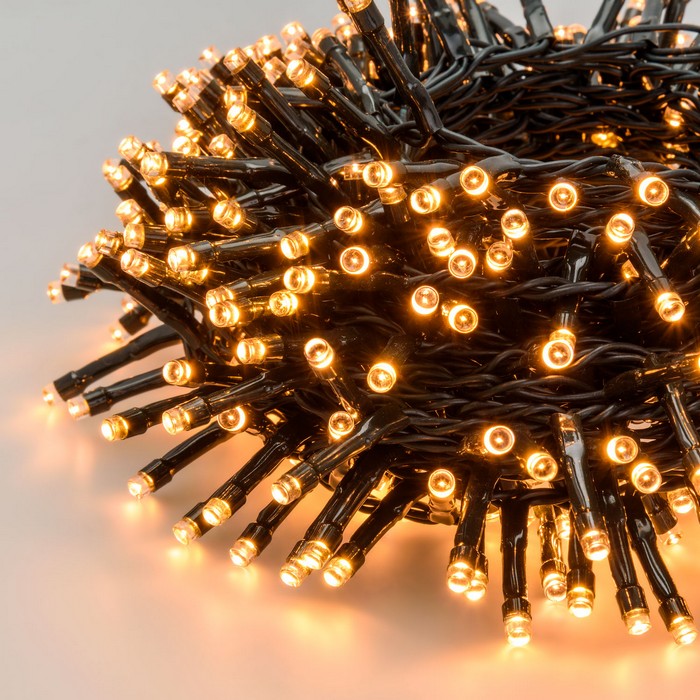 Catena lineare a nastro con 432 luci a LED per decorazione natalizia