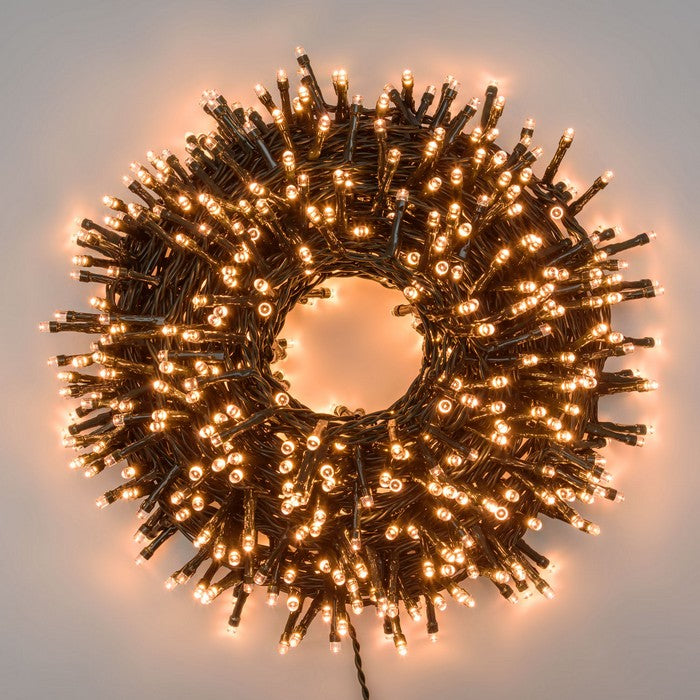 Catena lineare a nastro con 720 luci a LED per decorazione natalizia