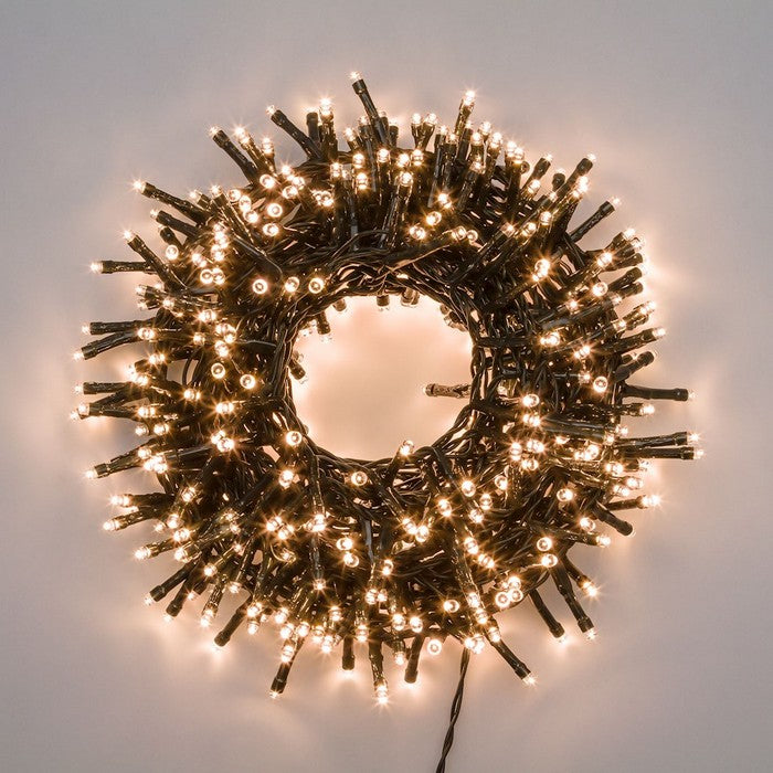 Catena lineare a nastro con 720 luci a LED per decorazione natalizia