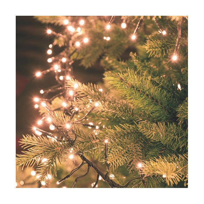 Catena lineare a festone con 1100 luci a LED per decorazione natalizia
