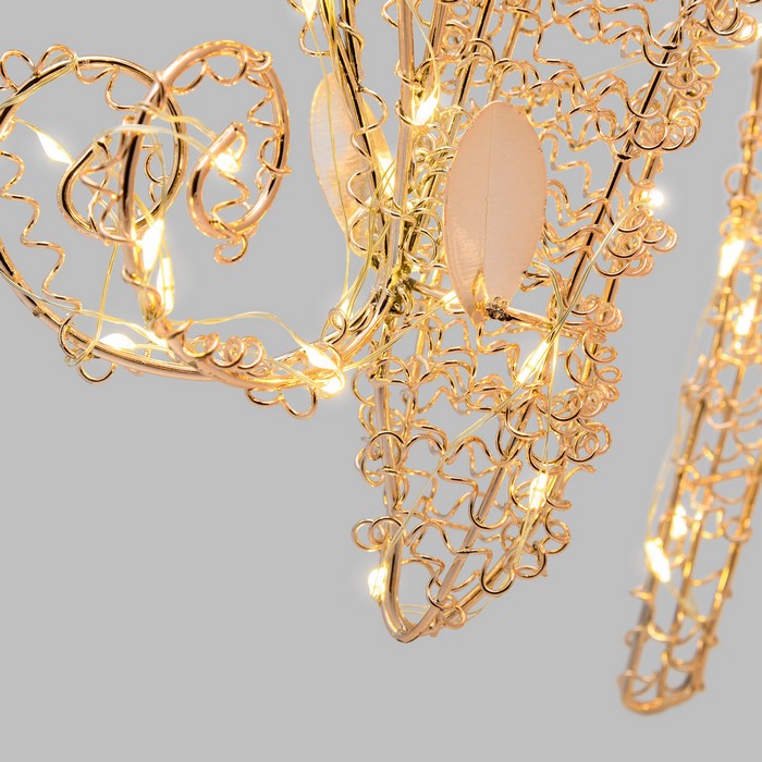 Renna che bruca luminosa natalizia decorativa con micro LED