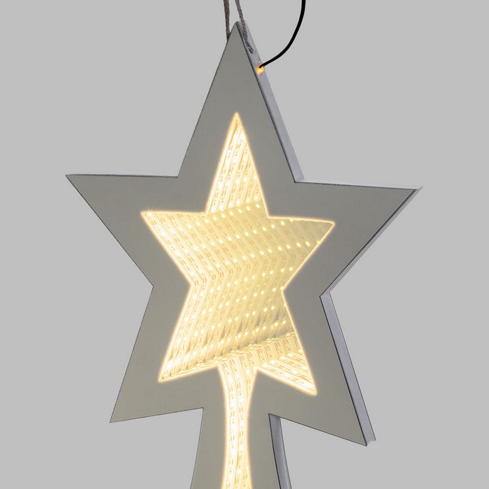 Albero luminoso con base in legno 40 cm - Infinity