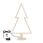 Albero di natale con LED RGB in legno