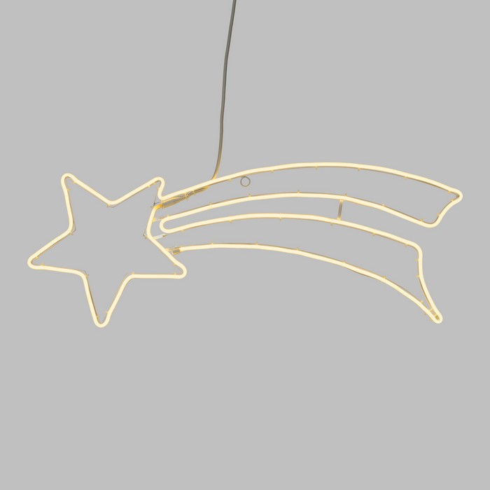 Stella cometa con coda con 480 LED neon bifacciale