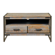 Porta TV 2 cassetti in legno di acacia - Leicester