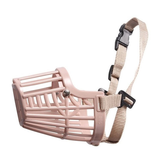 Museruola per cani in plastica beige - RECORD - 64406265299322