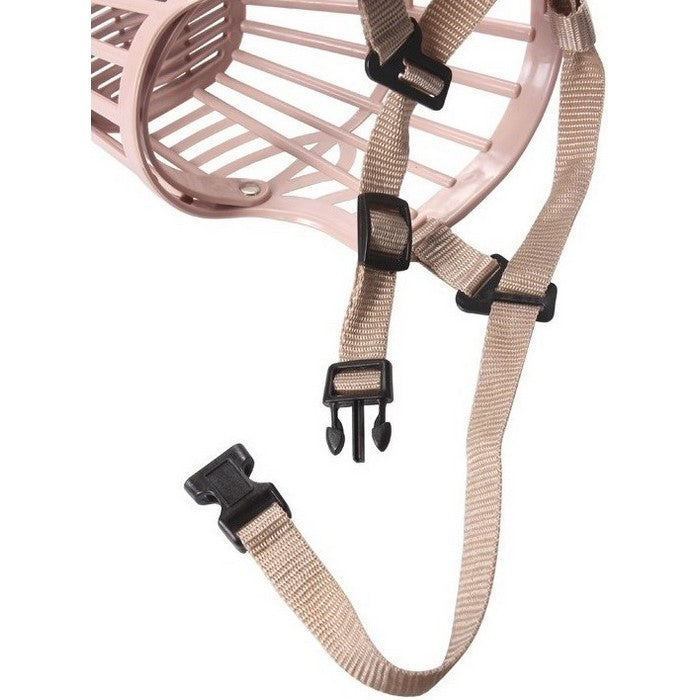 Museruola per cani in plastica beige