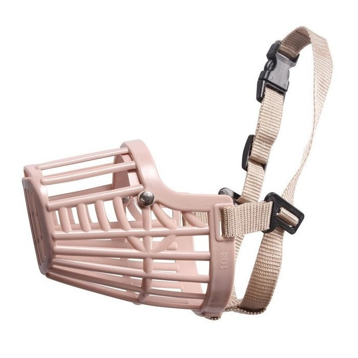 Museruola per cani in plastica beige