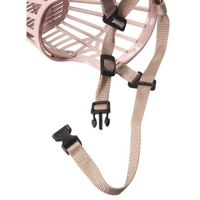 Museruola per cani in plastica beige