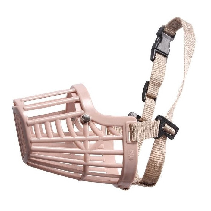 Museruola per cani in plastica beige