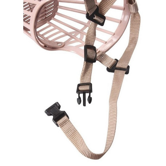 Museruola per cani in plastica beige
