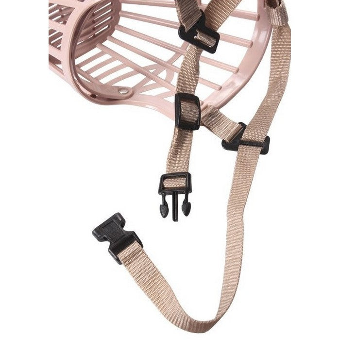 Museruola per cani in plastica beige