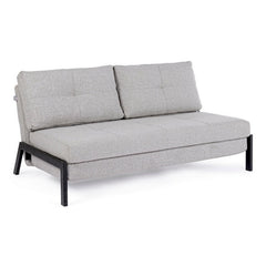 Divano letto scandinavo in tessuto con struttura in acciaio - Hayden