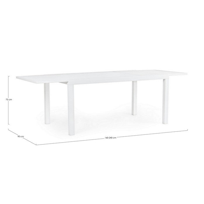 Tavolo da giardino allungabile in alluminio 160/240 - Hilde