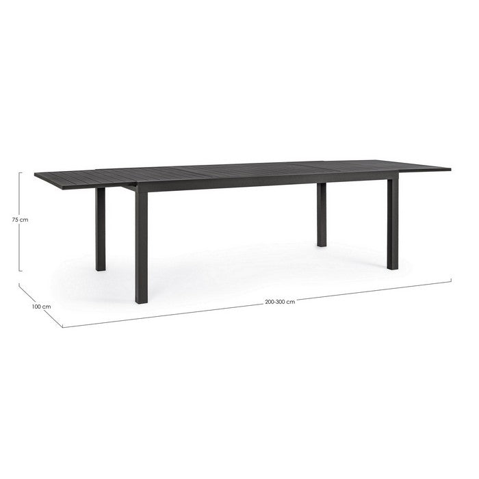 Tavolo da giardino allungabile in alluminio 200-300 cm - Hilde - BIZZOTTO - 34399954272472