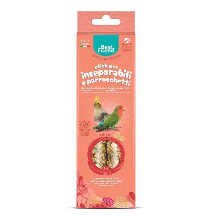 Stick per inseparabili e parrocchetti con noci 115 g - Best Friend - RECORD - 64406351380858