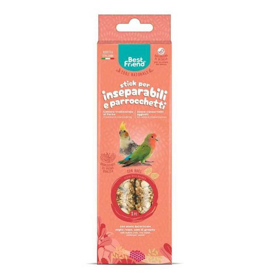 Stick per inseparabili e parrocchetti con noci 115 g - Best Friend - RECORD - 