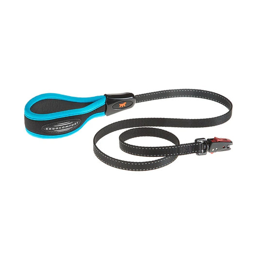 Guinzaglio per cani con impugnatura imbottita - Ergofluo Matic 1,5x120 cm - FERPLAST - 