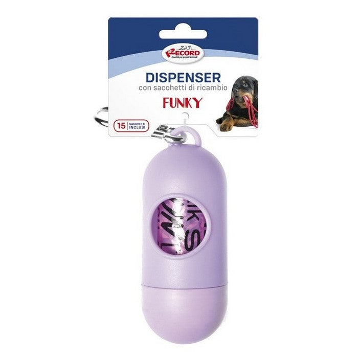Dispenser sacchetti igienici per cani - Funky - RECORD - 64428904710522