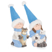 Decorazione natalizia bambino azzurro - Blanca