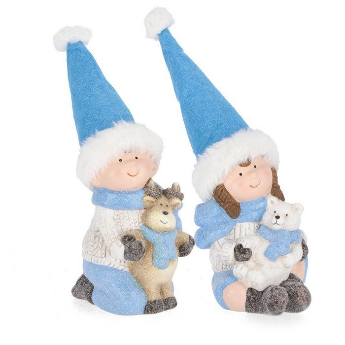Decorazione natalizia bambino azzurro - Blanca