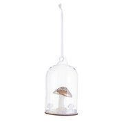 Pendaglio natalizio fungo bianco e oro - Cloche