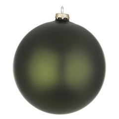 Palla di Natale in vetro verde foresta opaco