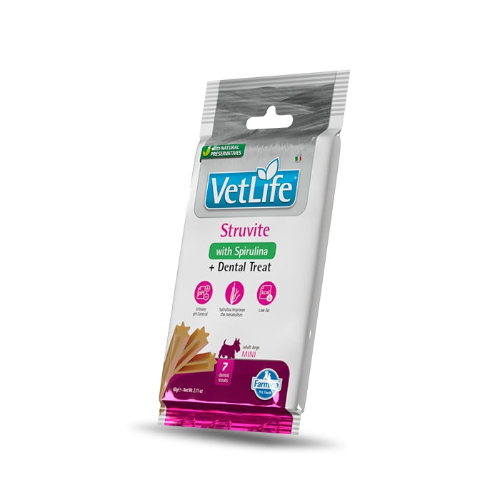 Vet Life Dog Dental Treat Struvite Adult Mini 60g