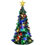 Albero di natale per villaggio natalizio