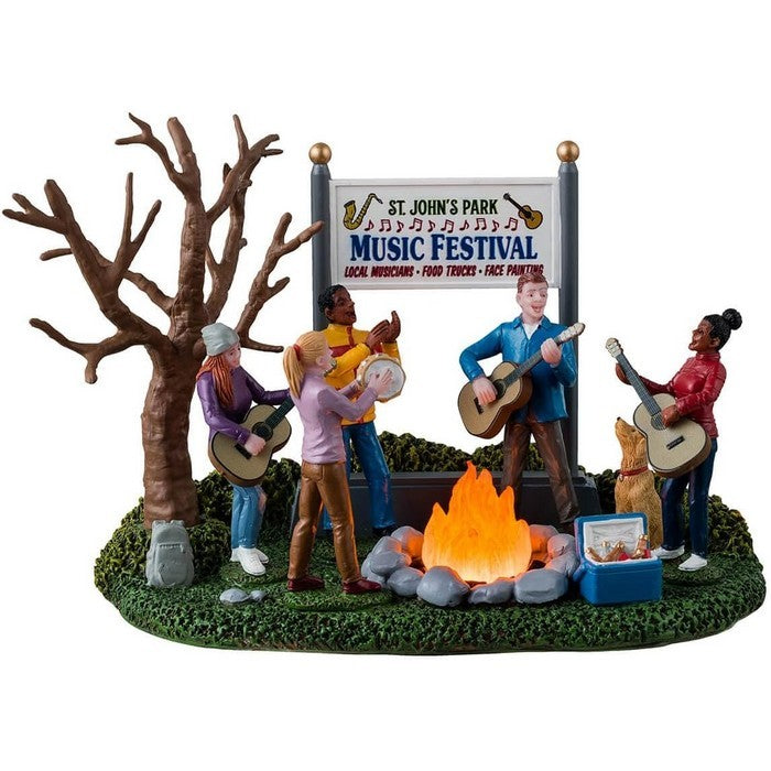 Scena Festival musicale per villaggio natalizio