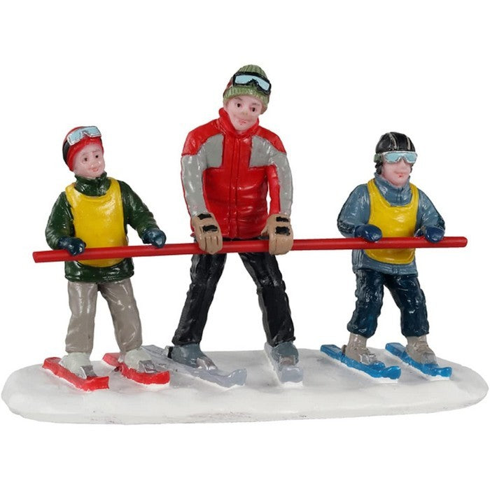 Principianti della pista Bunny per villaggio natalizio