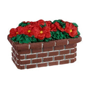 Fioriera di Poinsettia per villaggio natalizio