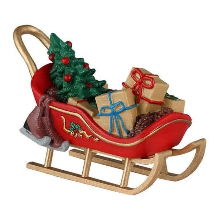 Slittino Natale d'epoca per villaggio natalizio