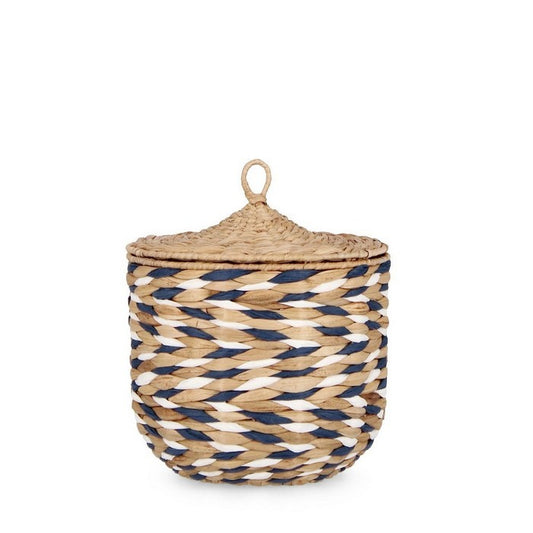 Cesta tonda intrecciata con coperchio - Namibia - BIZZOTTO - 64791369875834