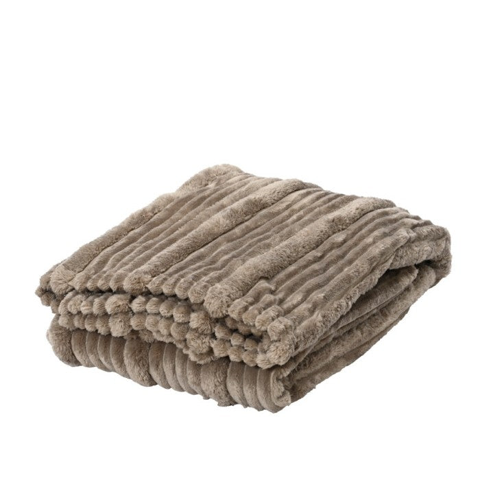 Plaid con trama a righe irregolari 170x130 cm - Ciniglia