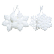 Pendaglio con fiocchi di neve per decorazione natalizia 11 cm
