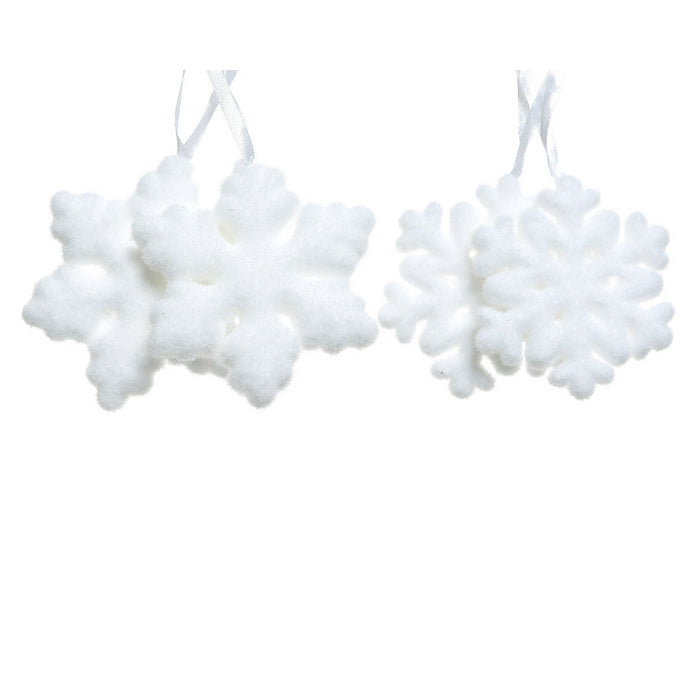 Pendaglio con fiocchi di neve per decorazione natalizia 11 cm