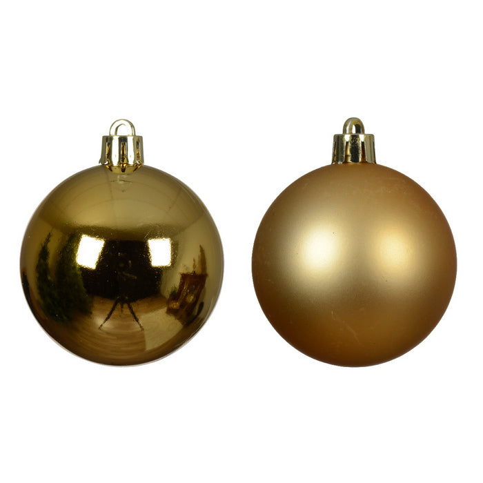 Set 16 palline di Natale in plastica 4 cm