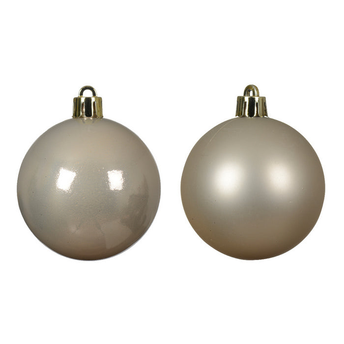 Set 16 palline di Natale in plastica 4 cm