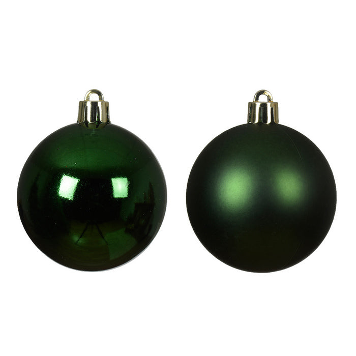 Set 16 palline di Natale in plastica 4 cm