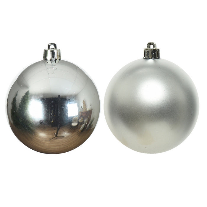 Set 12 palline di Natale in plastica 6 cm