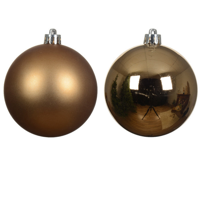 Set 12 palline di Natale in plastica 6 cm