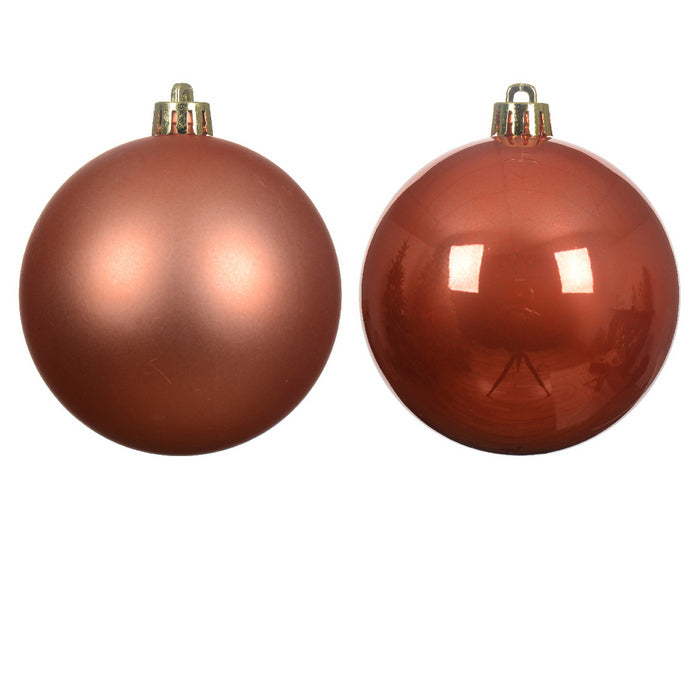 Set 12 palline di Natale in plastica 6 cm