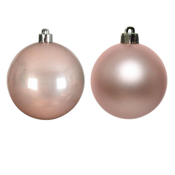 Set 12 palline di Natale in plastica 6 cm