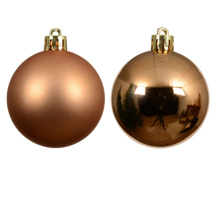 Set 12 palline di Natale in plastica 6 cm