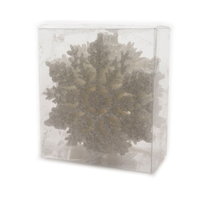 Set 12 fiocchi di neve per decorazione natalizia 10 cm