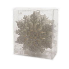 Set 12 fiocchi di neve per decorazione natalizia 10 cm