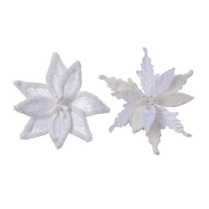 Pick stella di natale con clip 30 cm